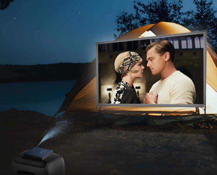 Proyector Camping H2 para ver películas al aire libre